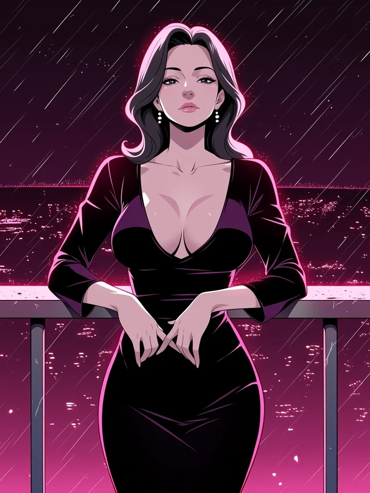 Velvet Noir, original adult Korean manhwa illustration
